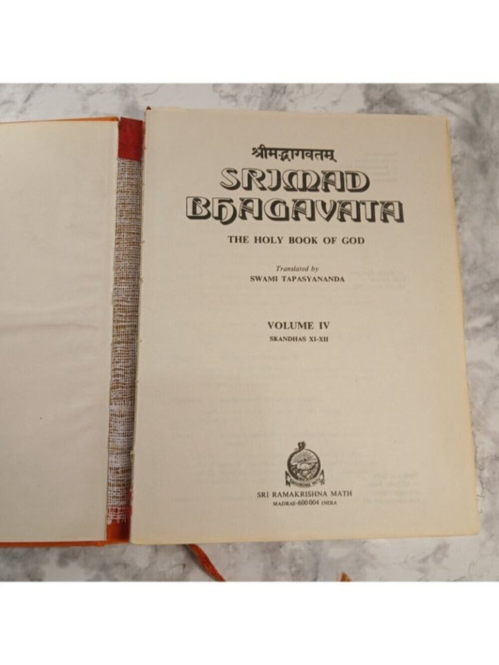 Srimad Bhagavata: The Holy Book of God Volume IV Hardcover Spiritual Hindu Text - Picture 3 of 11